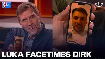 Luka Doncic FaceTimes Dirk After Lakers–Mavs Game | NBA on Prime