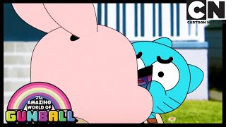 Gumball tries to forget Granny Jojo's sloppy kisses | The Kiss | Gumball | Cartoon Network