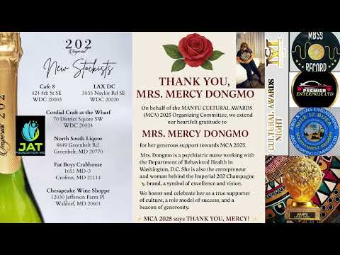 MRS MERCY DONGMO Manyu Cultural Awards MCA 2025 Sponsor 