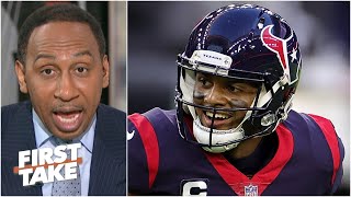 Stephen A. reacts to Deshaun Watson requesting a trade from the Texans | First Take
