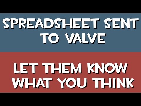 CBA Spreadsheet sent to valve, let your voice be heard, send email to Valve