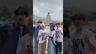 🇪🇨성층권 뚫기 전에 적도 한 번 와봤어요#W24 #Howon #Jonggil #Yunsoo #Bornagaintour_Latam #Ecuador #Equator