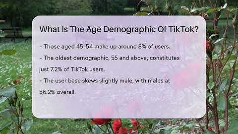 What Is The Age Demographic Of TikTok? - Everyday-Networking