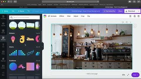 Create a Zoom Virtual Background using Canva.com