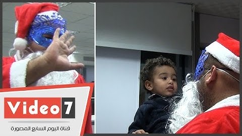 بابا نويل يزور مقر "اليوم السابع" فى ليلة رأس السنة