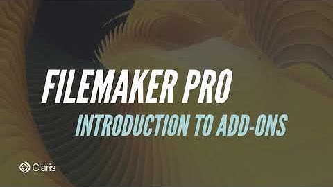 FileMaker Pro - Introduction aux extensions