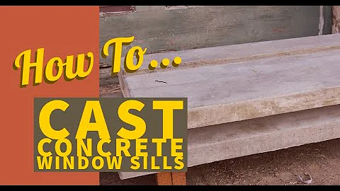 Casting Concrete Window Sills