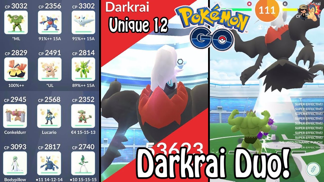 UNIQUE 12 Darkrai Raid Boss DUO/2 MAN 