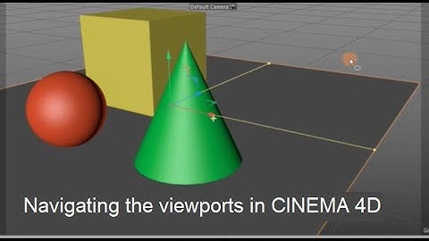 Navigating the viewports in CINEMA 4D
