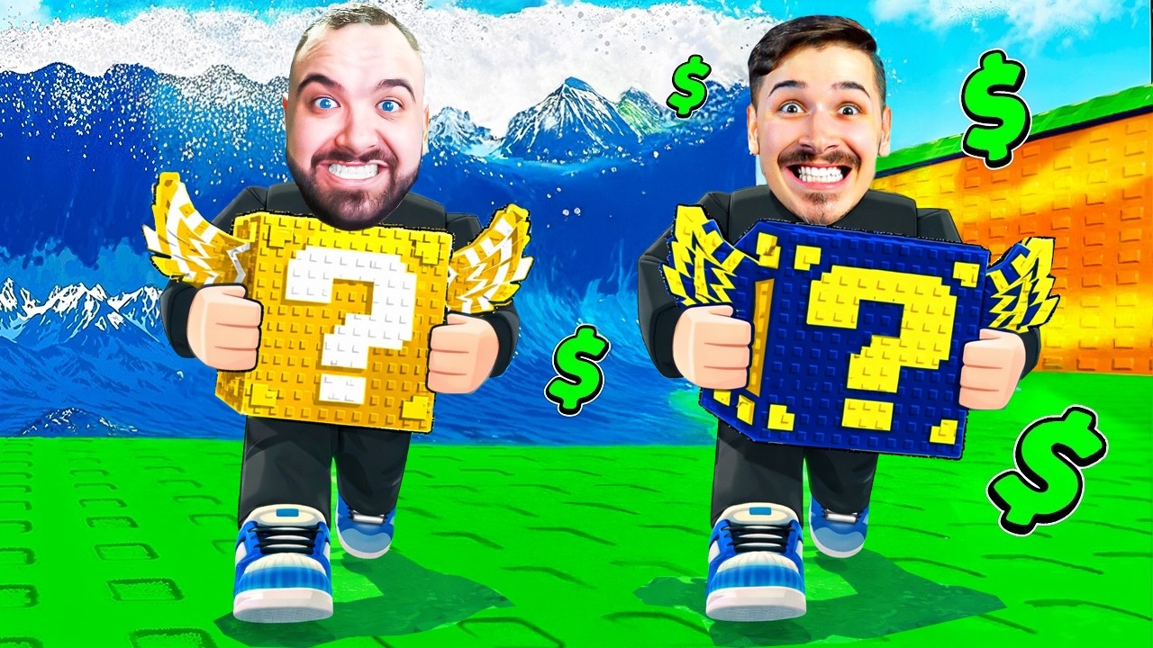 SPAŠAVAM LUCKY BLOKOVE OD POPLAVE U ROBLOXU IZAZOV!