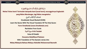 9 At Taubah سورة التوبة Malay Malaysia Bahasa Melayu Abdullah Muhammad Basmeih Radwan