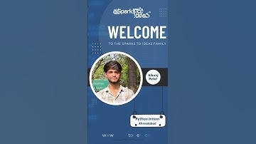 Welcome to the SPARKS TO IDEAS Family #internship #interns #sparkstoideas #ahmedabad