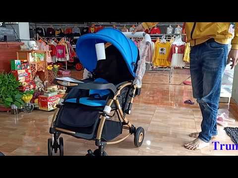 xe baobaohao c3 , xe đẩy trẻ em 2 chiều ,3 tư thế cao cấp có bập bênh cho bé . báo giá trong video