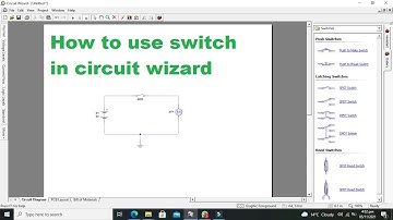 How to use switch in circuit wizard | push button switch in circuit wizard