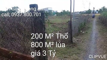 (chủ Đã Bán)200 Thổ +800M2 Đất lúa