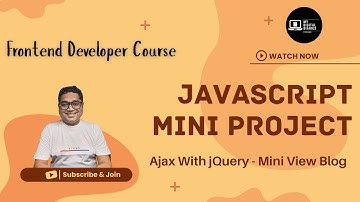 JavaScript Mini Project 02 | AJAX jQuery Tutorial | Mini Blog Viewer | Frontend Developer Course