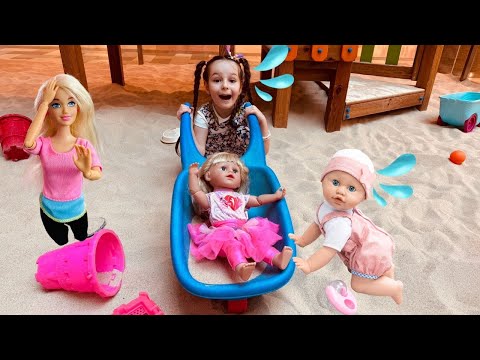 Evcilik Videoları!Ada Parkta Niloya’yı Kaybetti!Kız Evcilik Videoları,Oyuncak Bebek Bakma Oyunu#baby