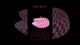 Klein Bottle in 3D | Beautiful Mathematical Surface Animation | Manim Visualization #kleinbottle #fy