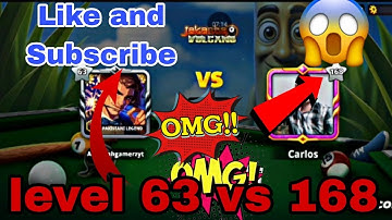🔥 8 Ball Pool | Level 63 vs Level 168 😱 | Epic Battle in Jakarta | Abdullah Gamerz -YT