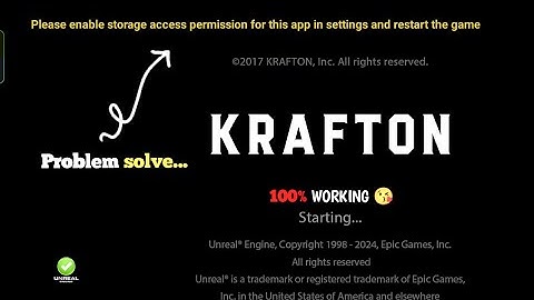 Only 1min 🤩 Please enable storage access permission for this app in settings and restart the game