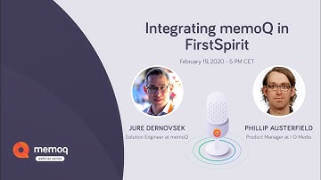 Integrating memoQ in FirstSpirit