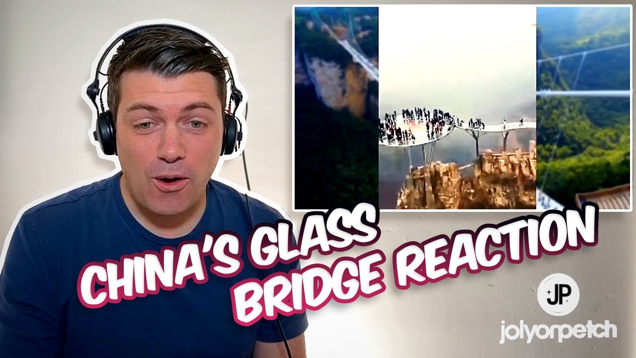China's Glass Bridge Crack Effect FUNNY REACTION YouTube