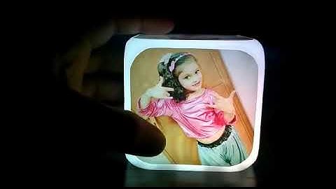 Print Customised Photo Digital Alarm Clock with Automatic 7 Colour Changing LED Digital Alarm Clock