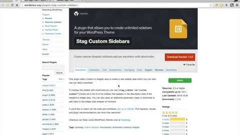 How to use Stag Custom Sidebars in WordPress