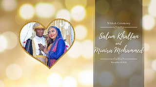 Munira Weds Salum   Nikkah