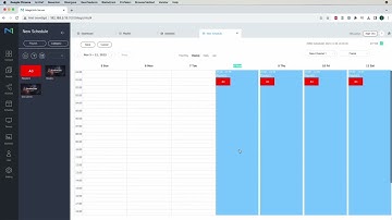 MagicInfo Services shows how to plan your schedule to deploy it at a later point in time