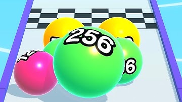 Ball Run 2048 Merge Number ! MAX LEVELS Gameplay Walkthrough New Update Part 490 android, ios