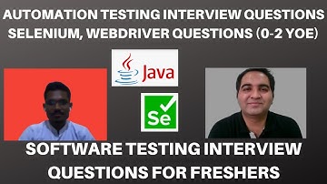 Automation Testing Interview Questions and Answers | 0-2 YOE