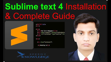 Sublime Text 4 Editor Tutorials in Hindi/Urdu | Download & Installation |