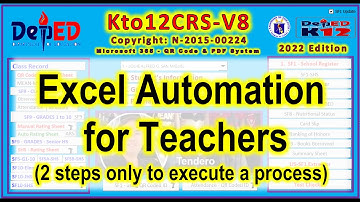 Kto12crsV8 2022 Edition  - Excel Automation for Teachers