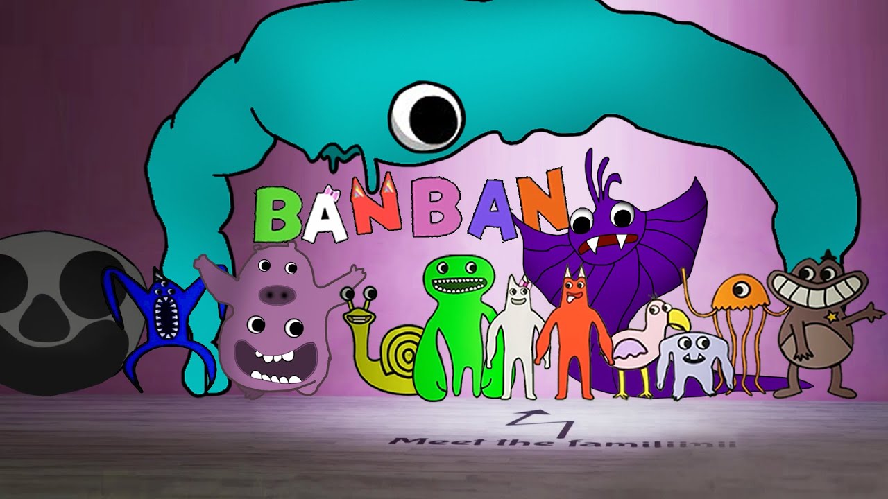 Бан бан игра 1. Банбан 3. Гартэн оф Банбан. Гарден Банбан геймплей. Garden of Banban 3 персонажи.