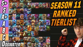 SEASON 11 FULL RANKED TIERLIST!