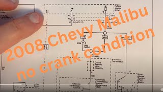 How to diagnose a 2008 Chevy Malibu no crank condition