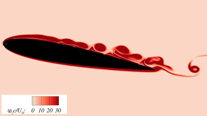 Large eddy simulation of a pitching airfoil undergoing deep dynamic stall
