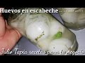 Huevos en escabeche Huevos encurtidos Botanas Mexicanas Antojito Mexicano
