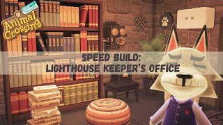 Lighthouse Keeper's Office for Dobie | Speed Build | Animal Crossing New Horizons