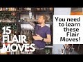 5 Flair Bartending Moves you NEED to know (Actually 15 moves in this video)