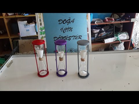 Kum Saati Nasıl Yapılır ?(SODA ŞİŞESİNDEN)  How To Make A Sand Clock (SODA BOTTLE)