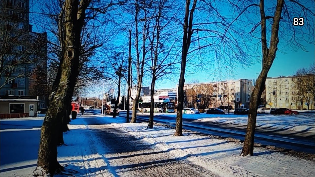 Białystok zasypany śniegiem, zima na przełomie 2025 i 2026 roku