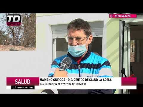 MARIANO QUIROGA   JUAN BARRIONUEVO   INAUGURACION DE VIVIENDA DE SERVICIO LA ADELA 15 09 20