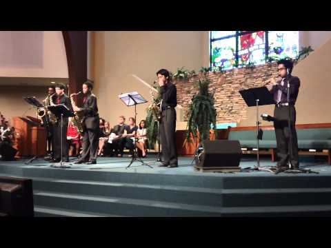 Pleasant Hill Adventist Academy's Sax Quintet - Wade In the Water