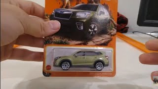 Спичечный коробок Subaru Forester MBX Offroad #10/100 2021 года, литой автомобиль Mattel, внедорожник, распаковка и обзор