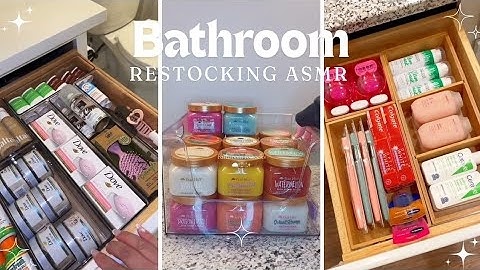 Guest Bathroom Restock ASMR🎧✨ | TikTok Bathroom Organizing and Restocking Compilations 