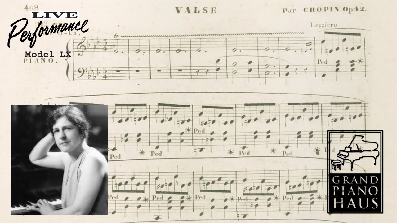 Chopin Waltz in AFlat Op. 42 Katherine Bacon Live Performance LX