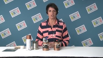 Tip of the Day:  Tin Can Storage from Stamp & Scrapbook Expo