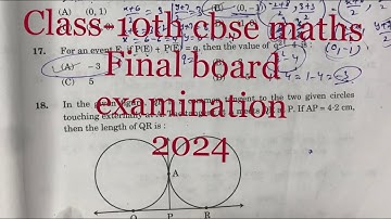 In the given figure, QR is a common tangent to the given circle touching externally at A. The tangen